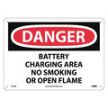 Nmc Danger Battery Charging Area Sign, D133RB D133RB