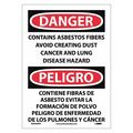 Nmc Danger Avoid Creating Dust Sign - Bilingual, ESD640PB ESD640PB