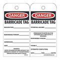 Nmc Danger Barricade Tag, Pk25 RPT172