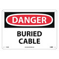 Nmc Danger Buried Cable Sign, D148RB D148RB