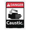 Nmc Danger Caustic Sign, DGA35AB DGA35AB