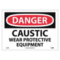 Nmc Danger Caustic Wear Protective Equipment Sign D238PB
