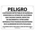 Nmc Danger Chemical Hazard Sign - Spanish, CP12RB CP12RB
