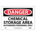 Nmc Danger Chemical Storage Area Sign, D240P D240P