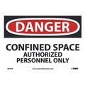 Nmc Danger Confined Space Authorized Personnel Only Sign, D643P D643P