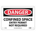 Nmc Danger Confined Space Entry Permit Not Required Sign, D373A D373A