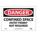 Nmc Danger Confined Space Entry Permit Not Required Sign, D373P D373P