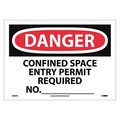 Nmc Danger Confined Space Entry Permit Required Sign, D488PB D488PB