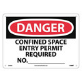Nmc Danger Confined Space Entry Permit Required Sign, D488RB D488RB