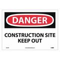 Nmc Danger Construction Site Keep Out Sign D491PB