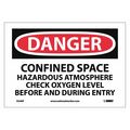 Nmc Danger Confined Space Sign, D246P D246P