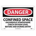 Nmc Danger Confined Space Sign, D246RB D246RB