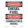 Nmc Danger Diesel Fuel Sign - Bilingual, ESD427RC ESD427RC