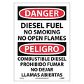 Nmc Danger Diesel Fuel Sign - Bilingual, ESD467PB ESD467PB