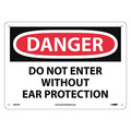 Nmc Danger Do Not Enter Without Ear Protection Sign D501AB