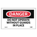 Nmc Danger Do Not Operate Without Guards In Place Label, Pk5 D637AP