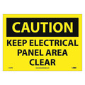 Nmc Caution Keep Electrical Panel Area Clear Sign, C167PB C167PB