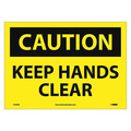 Nmc Caution Keep Hands Clear Sign C536PB