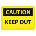Nmc Caution Keep Out Sign, C41R C41R