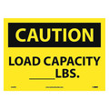 Nmc Caution Load Capacity _Lbs. Sign, C546PB C546PB