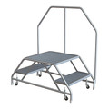 Tri-Arc Rolling Step Stool with Handrail, 2-Step MCTS2424A