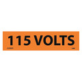 Nmc VOLTAGE MARKER, PS VINYL, 115 VOLTS, 1-1/8X4-1/2, PK25 JL22002O