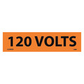 Nmc VOLTAGE MARKER, PS VINYL, 120 VOLTS, 1-1/8X4-1/2, PK25 JL22003O