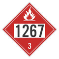 Nmc Dot Placard Sign, 1267 3, Material: Rigid Plastic DL139BR