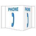 Nmc Phone 3-View Sign, VS51W VS51W