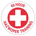 Nmc Hard Hat Label, 40 Hour Hazwoper Training, Pk25 HH108