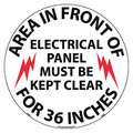 Nmc Area In Front Of Electrical Panel Walk On Floor Sign, WFS27 WFS27