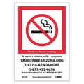 Nmc Arizona No Smoking Sign, M713P M713P
