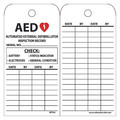 Nmc AED Automated External Defibrillator Inspection Record Tag, Pk25 RPT43