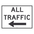 Nmc All Traffic Arrow Left Sign, TM546J TM546J