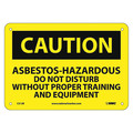 Nmc Asbestos Hazardous Do Not Distu Sign, C312R C312R