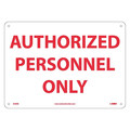 Nmc Authorized Personnel Only Sign, M38RB M38RB