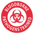 Nmc Blood Bourne Pathogens Trained Hard Hat Label, Pk25 HH64