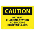 Nmc Caution Battery Charging Station Sign, C386RB C386RB