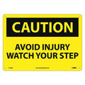 Nmc Caution Avoid Injury Watch Your Step Sign, C418AB C418AB