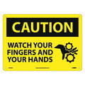 Nmc Caution, Watch Your Fingers And Your Hands, 10X14, Rigid Plastic C640RB