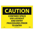 Nmc Caution Confined Space Sign, C444PB C444PB