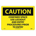 Nmc Caution Confined Space Sign, C444RB C444RB