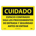 Nmc Caution Confined Space Sign - Spanish, SPC444RB SPC444RB