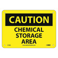 Nmc Caution Chemical Storage Area Sign, C126A C126A