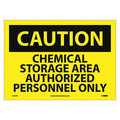 Nmc Caution Chemical Storage Area Sign, C431PB C431PB