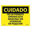 Nmc Caution Chock Wheels Sign - Spanish, SPC700PB SPC700PB