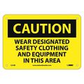 Nmc Caution Designated Ppe In This Area Sign C216R