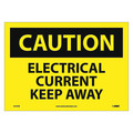 Nmc Caution Electrical Current Keep Away Sign, C473PB C473PB