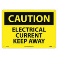 Nmc Caution Electrical Current Keep Away Sign, C473RB C473RB