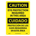 Nmc Caution Eye Protection Required Sign - Bilingual ESC26RB